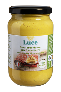 Luce Zoete mosterd met 8 kruiden bio 370g - 1520